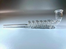 2021 BIG SWIRL Light Clear Smoking Pipe Bowl Cool Design Stand Up picture