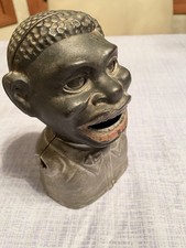 antique cast iron Mechanical bank Jolly ****** picture