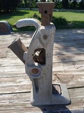 VINTAGE SIMPLEX 15 TON ALUMINUM RAILROAD, HOUSE, BARN,SHOP, RATCHETING JACK,USED picture