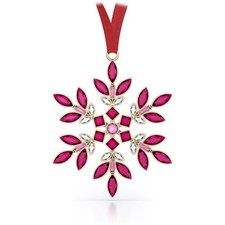 Swarovski Crystal Gema Holiday Ornament, Red, 5691041 picture