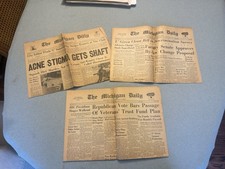 Vtg 1950’s The michigan daily newspaper University Of Michigan Dilly Lot Of 3  picture