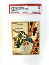 1940 Superman #5 *Lois Lane Rookie RC* The Girl Reporter’s Danger PSA 1 READ picture