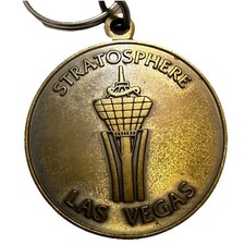 Rare Vintage Las Vegas Pendant Stratosphere Advertising Keychain Collectible picture