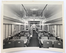 c.1949 PRR Pennsylvania Railroad Budd D85C 68-Seat Diner Interior 8x10 Photo picture