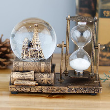 LED Musiccrystal Snow Globe, Sand Timer ,Hourglass,Home Decor,Table Decor for Li picture
