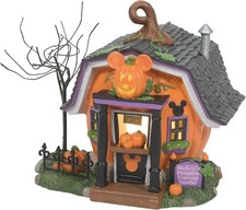 New Dept 56 Mickey's Pumpkintown Carving Studio Disney Village Halloween 6012310 picture