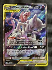 Pokemon Mewtwo & Mew GX Tag Team SM191 NM- picture