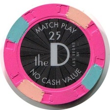 25 NVC The D Casino Chip - Las Vegas, Nevada picture