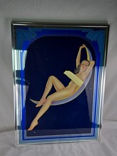 Rare Vintage Billy DeVorss Pin-up Honey Moon Rare Art Deco Style Pin-up Mirror picture