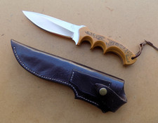 Vintage John Schulp's Custom Fixed Blade Knife picture