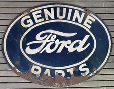 RARE Original c1920s 1930s Ford Genuine Parts DST Smaltz Painted Tin Hanger Sign picture