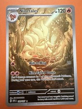 Pokémon TCG Ninetales Obsidian Flames Illustration Rare Card 199/197 picture