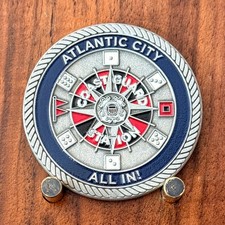 US Coast Guard Station Atlantic City Double Sided Challenge Coin  W#31 picture