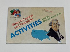 Random House School House Vintage Activities Booklet States & Capitals President picture