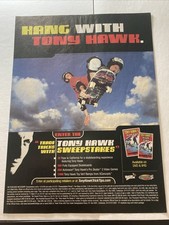 2000 Tony Hawk's Trick Tips Vintage Print Ad/Poster 00s Kids Skateboard DVD Art picture