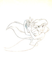 Disney: Little Mermaid: Ariel- Original Drawing- Flower in Her Hair picture