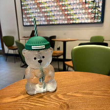 Starbucks Bearista Bear Glass Cup Limited Edition Collectible 2026 Authentic picture