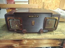 Rare Antique Zenith Vacuum Tube Radio Model L520 Alarm Clock picture