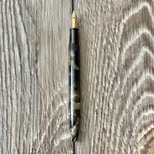 Vintage Sheaffer Marbled Lever Fountain Pen Gold #3 Nib No Cap picture