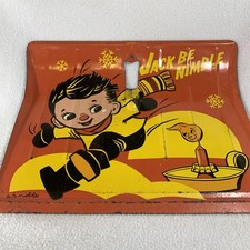 Vintage 1950’s AR Noble Jack Be Nimble Nursery Rhyme Child's Metal Snow Shovel picture