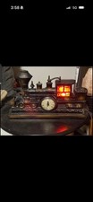 Vintage 1950’s/1960’s Lighted Locomotive Train Clock/Nightlight (Works) picture