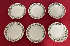 Vintage Domestications Twelve Days Of Christmas Rimmed Soup Bowls Set Of 6 picture