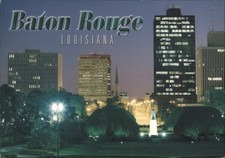 Brian Miller Baton Rouge, Louisiana LA Rouge Cityscape Twilight Original Vintage picture