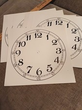 Lot Of 7 - Vintage Clock Dials Dial Face Paper picture