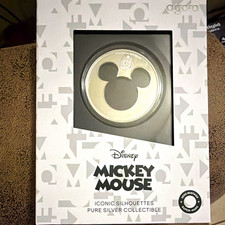Agoro 2026 Disney Mickey Mouse Iconic Silhouettes 1/2 oz .999 Silver Coin picture
