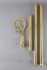 Brass CROZIER Bishop Staff Crosier Quality Craftsmanship, 72