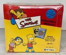 Simpsons Stickers Card Box Artbox 2002 24 Packs Factory Sealed picture