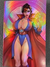 FOIL MHouse Peyton Blue Woman of War Dr Strange Cosplay VIRGIN Miroglio Cover picture