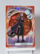 2026 Topps Chrome Sapphire Disney Anna Orange Refractor /25 Frozen picture