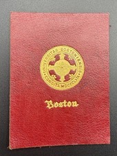 c1910 Boston University BU Tobacco Leather Cigarette Premium Antique picture