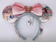 Sequins Bow Epcot World Showcase 2026 Minnie Ears Disney France Paris Headband picture
