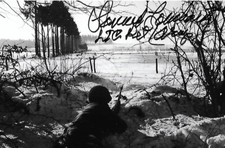Sam Lombardo autographed 4x6 photo Battle of The Bulge WW II Rare COA LOOK picture