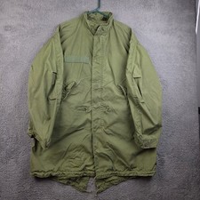 Vintage 1972 US Army M-65 Fishtail Parka Shell OG-107 Small Regular Wynn USA picture