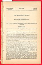 1908 Senate Doc. re. THE BROWNSVILLE AFFRAY ~ BLACK SOLDIERS FALSELY ACCUSED picture