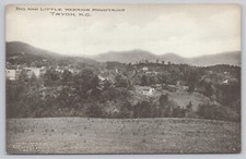 Tryon North Carolina, Big & Little Warrior Mountains SCARCE, Vintage Postcard picture