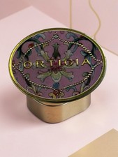 Ortigia Sicilia Empty Soap Tin Aragona Purple Gold Collectible Trinket Pill Box picture