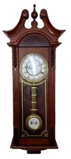 Vintage 31-day Large Colonial Wall Clock  With Cathedral Gong Fully Serviced￼ picture