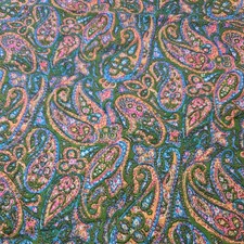 Vintage 60s 70s Paisley Fabric 5 yrds x 43