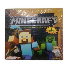2015 Jinx Minecraft Collectible Sticker Card Sealed Booster Box (24 Packs) picture