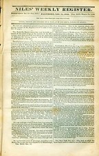 Newspaper Old & Authentic Texas Revolution Gonzales Golish Captured COA 1835 picture