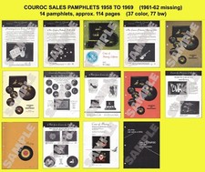 Couroc of Monterey 14 Product Pamphlets 1958-1969 / approx. 114 pages picture