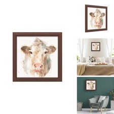Trademark Fine Art Farm Friends II Wood Frame by Lisa Audit 16x16 picture