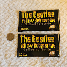 The Beatles Yellow Submarine Collector Cards. 1 Sealed, 1 Open. picture