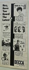 1965 Decca Records Brenda Lee Kingston Trio Burl Ives Vintage Ad   picture