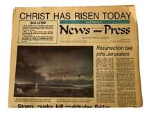 Glendale News Press Newspaper Vintage 70s Christ Has Risen Christian USA Lot 2 picture