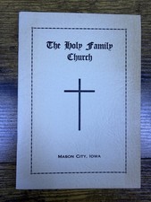 Mason City Iowa Holy Family Church Brochure Information Pamphlet Parish History picture